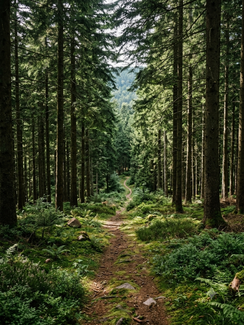 Une forêt, où est basée une mentore pour consultants dans la Vosges.
